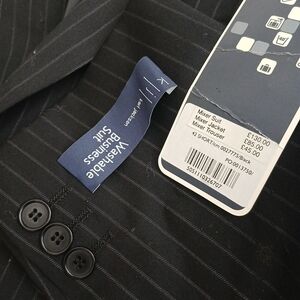 Suit - Black Pinstripe Business Suit